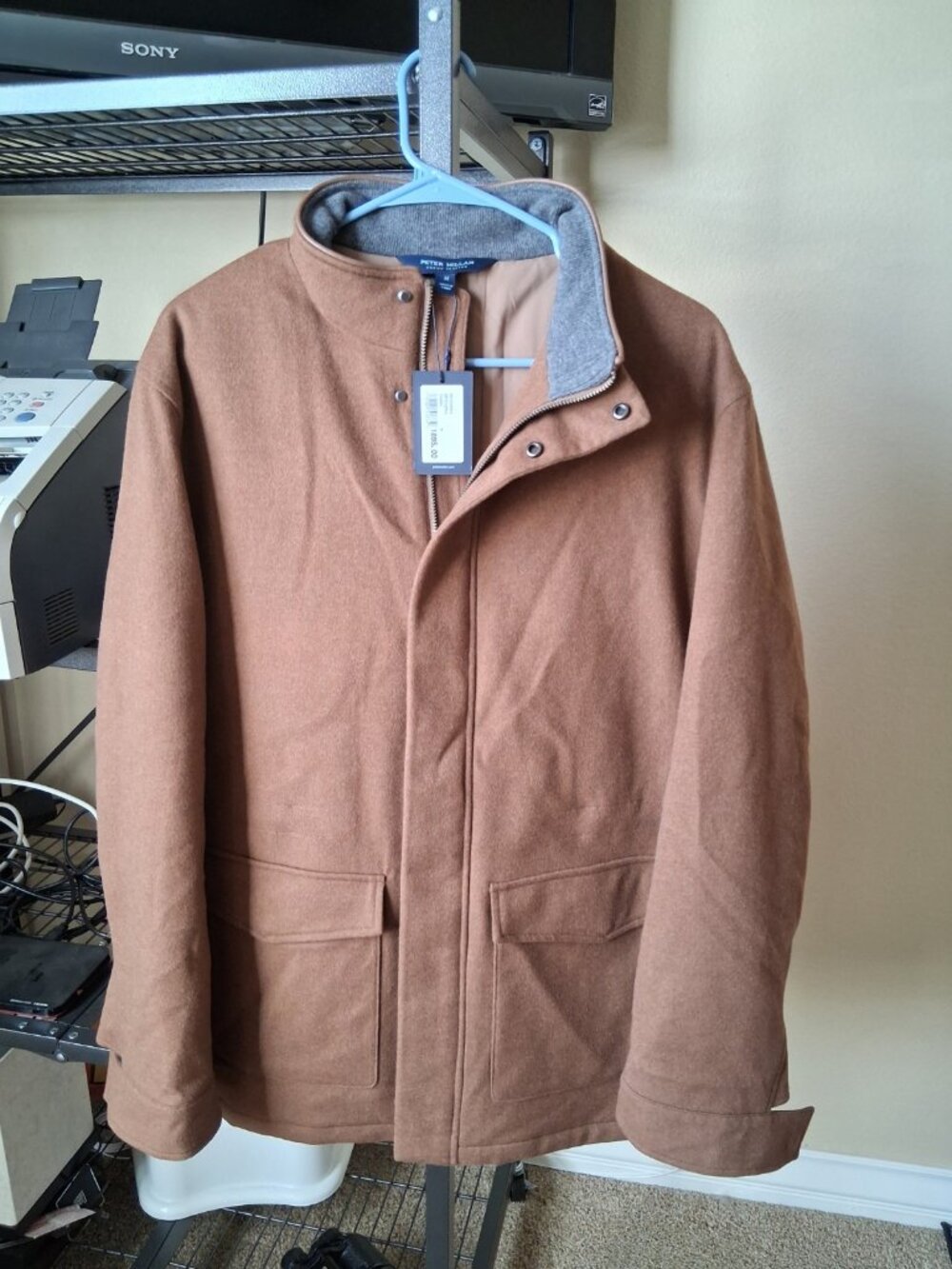 Peter Millar Men's Beige Wool Field Jacket Size M NWT
